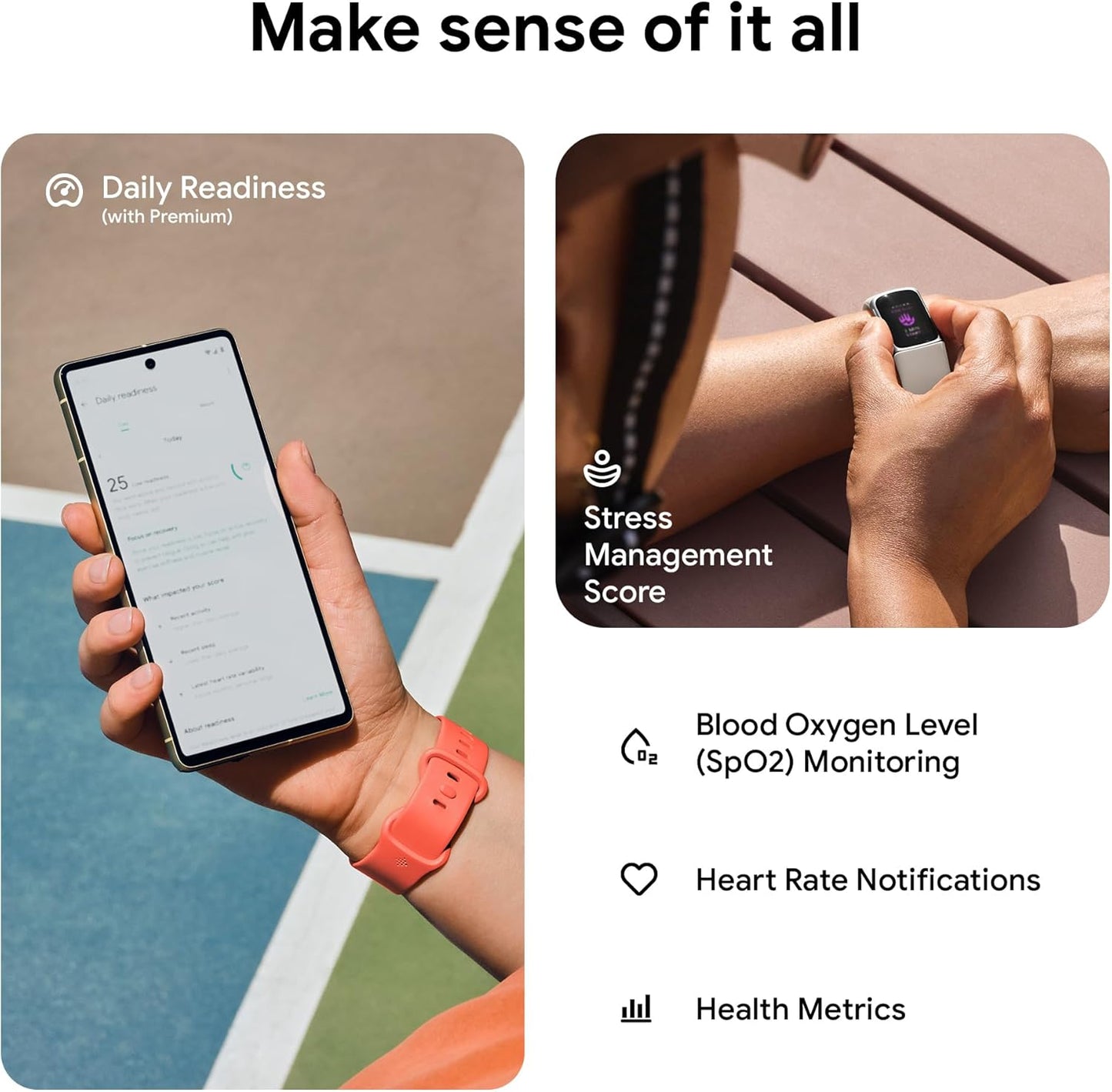 Fitbit Charge 6 – Fitness Tracker with GPS, Heart Rate, Google Apps & 6-Month Premium