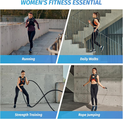 Adjustable Weighted Vest for Running, CrossFit & Strength – 6lb to 50lb Options