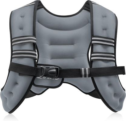 Adjustable Weighted Vest for Running, CrossFit & Strength – 6lb to 50lb Options