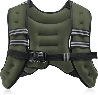Adjustable Weighted Vest for Running, CrossFit & Strength – 6lb to 50lb Options