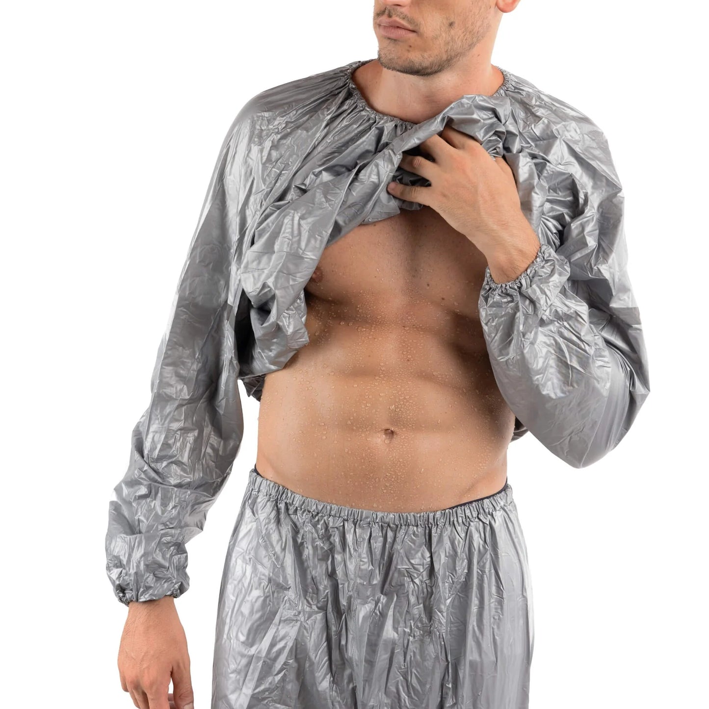 Sauna Suit for Men & Women – Sweat Workout Jacket & Pants Set for Weight Loss, Fitness & Gym Training